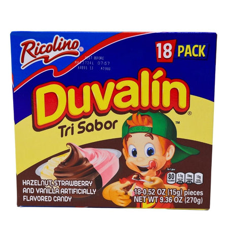 Duvalin Tri-Sabor 18ct -Duvalin  - Mexican Candy