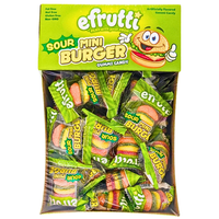 efrutti Gummi Sour Burger Candy - 60ct
