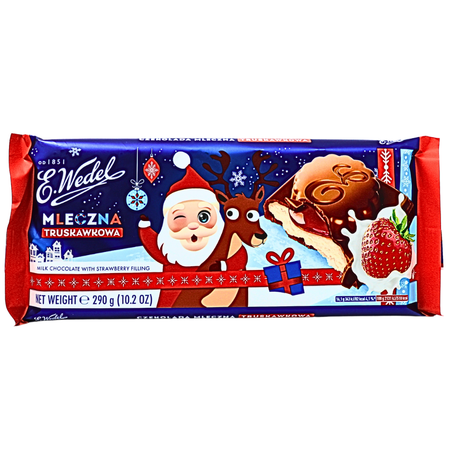 E. Wedel Milk Chocolate with Strawberry Filling (Poland) - 290g