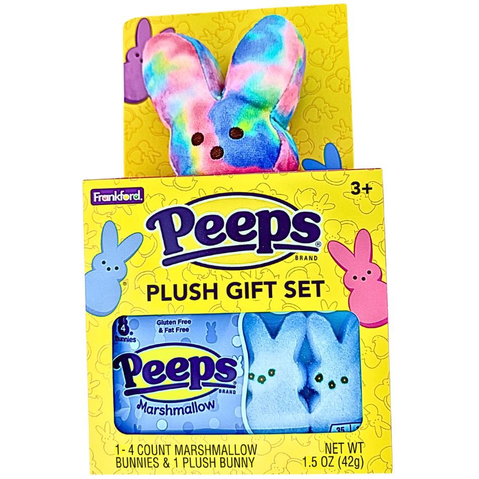Easter Peeps Colourful Plush Bunny Gift Set - 1.5oz