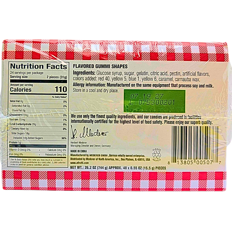 efrutti Gummi Pizza Candy - 48ct