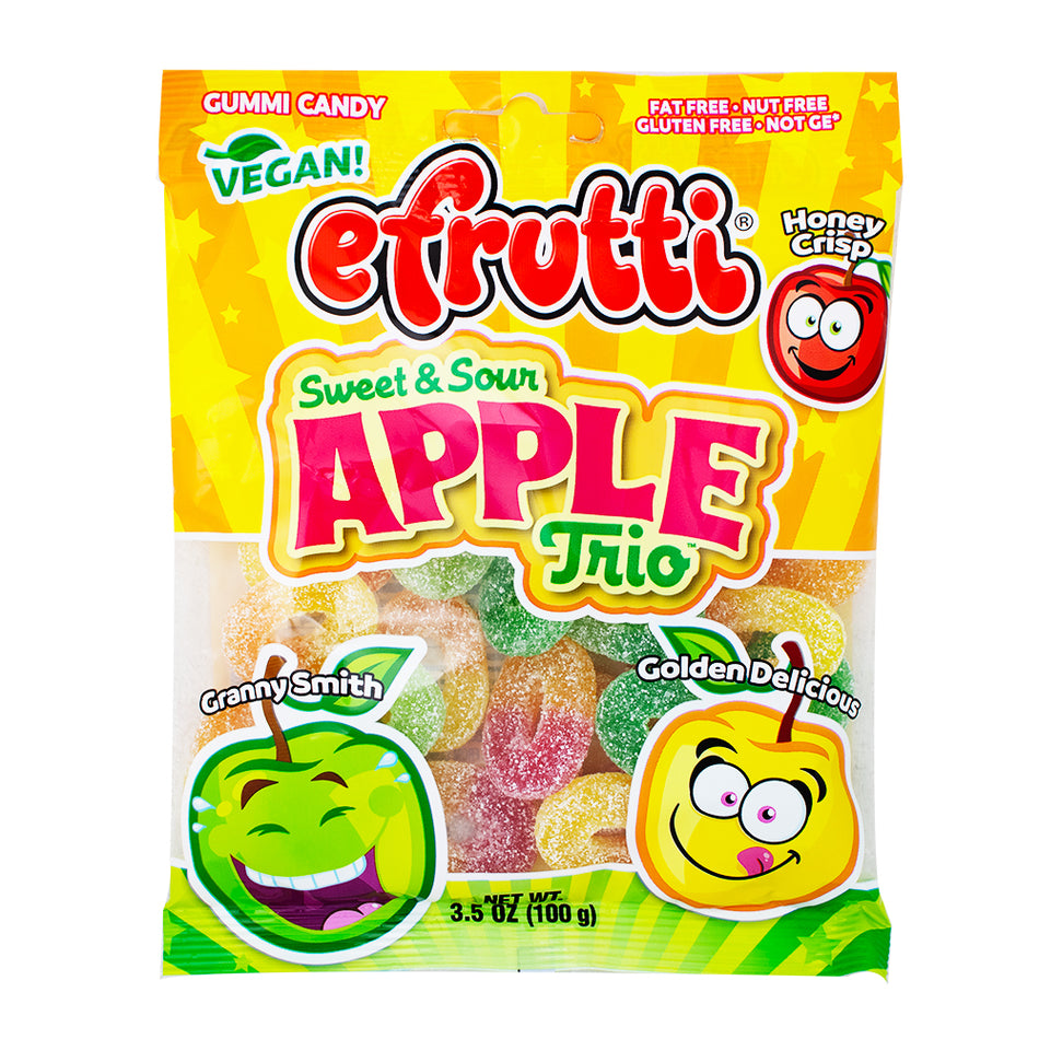 efrutti Apple Trio Gummy Candy - 3.5oz