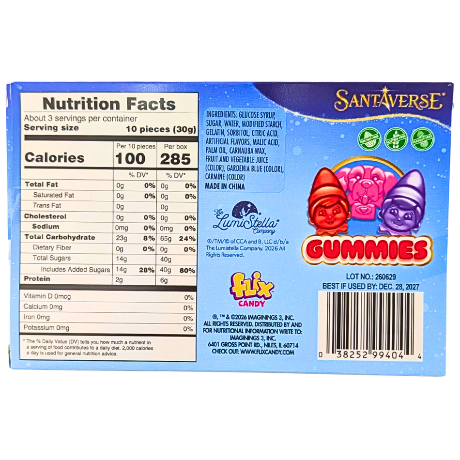 Elf on the Shelf Gummies Theater Box - 3oz