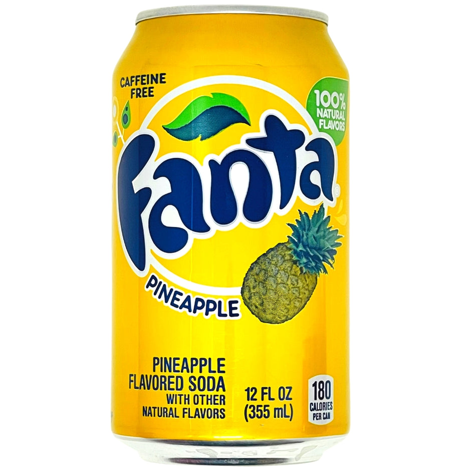 Fanta Pineapple - 355mL-Fanta-Fanta flavors-pineapple soda