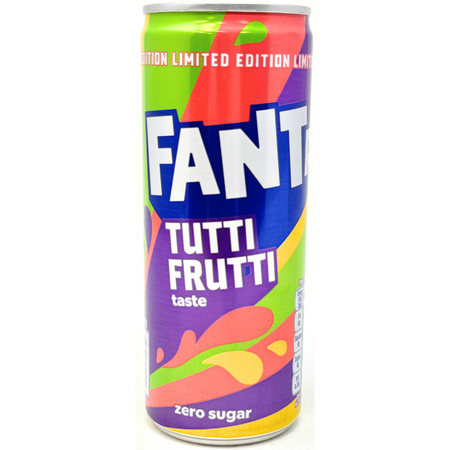 Fanta Tutti Frutti Zero Sugar (UK) - 250mL