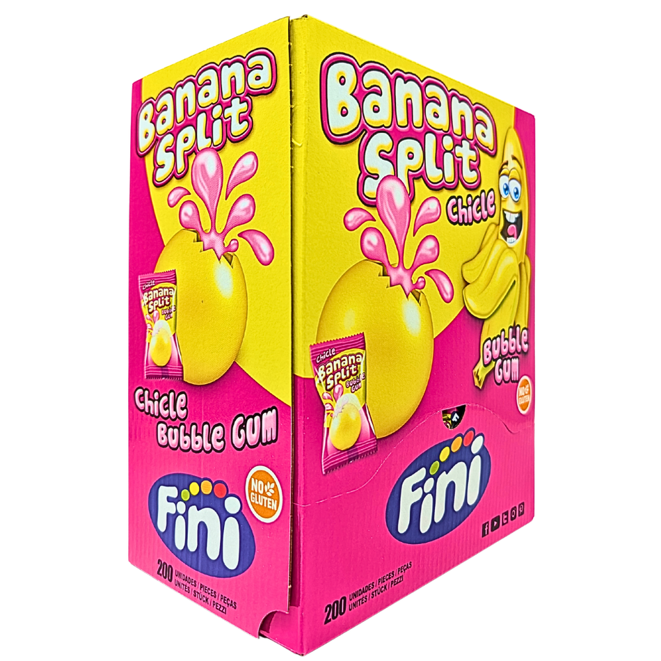 Fini Banana Split Bubble Gum (UK) - 200ct