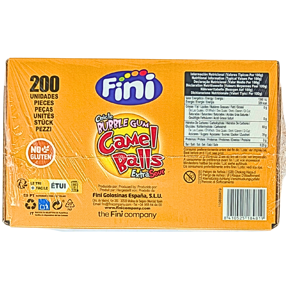 Fini Camel Balls Bubble Gum (UK) - 200ct