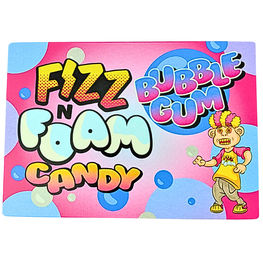 Fizz N Foam Candy Bubble Gum Flavour (UK) - 100g