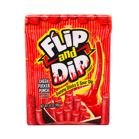 Candy Flip and Dip Gumy Sticks & Sour Dip - 3.4oz