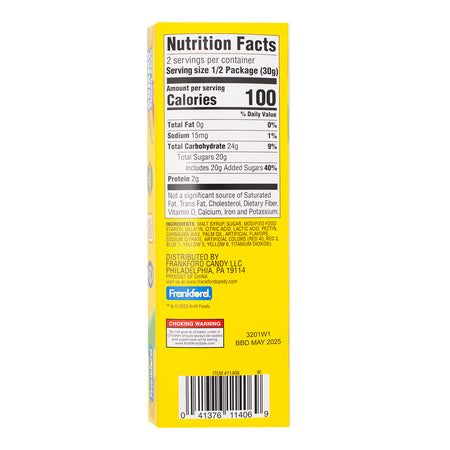 Kraft Gummy Snack Pack - 12oz  Nutrition Facts Ingredients