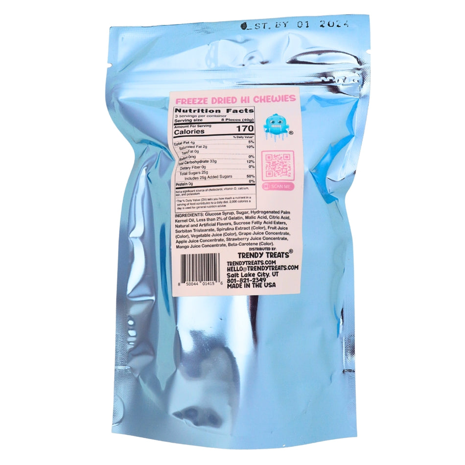 Trendy Treats Freeze Dried Hi Chewies - 4.2oz. Nutrition Facts Ingredients