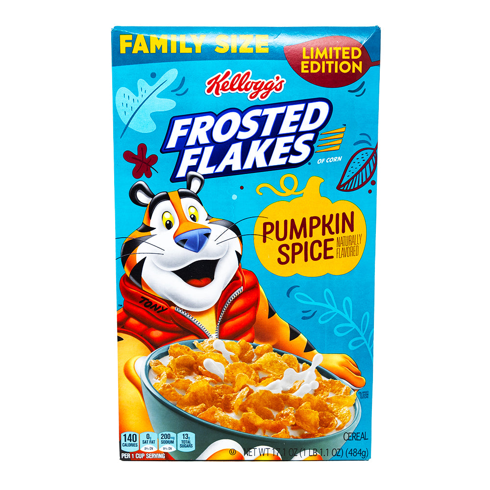 Frosted Flakes Pumpkin Spice Cereal - 484g | Candy Funhouse – Candy ...