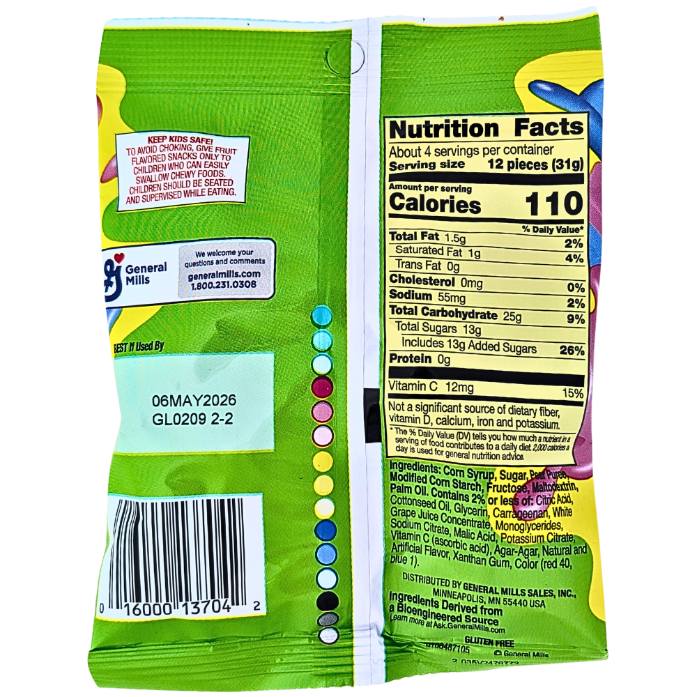 Fruit Gushers Super Sour Berry - 4.25oz