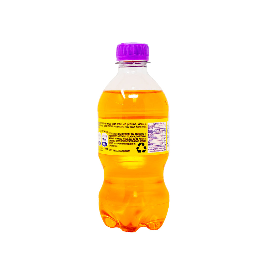 Frutee Banana Blast Soda (Barbados) - 355mL  Nutrition Facts Ingredients