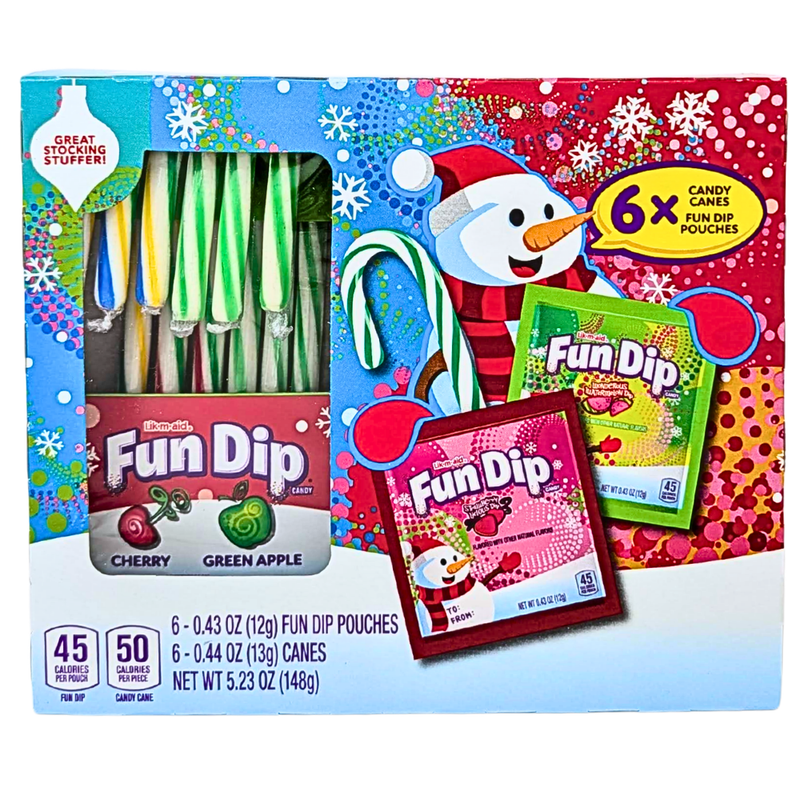 Fun Dip Holiday Candy Canes - 5.23oz