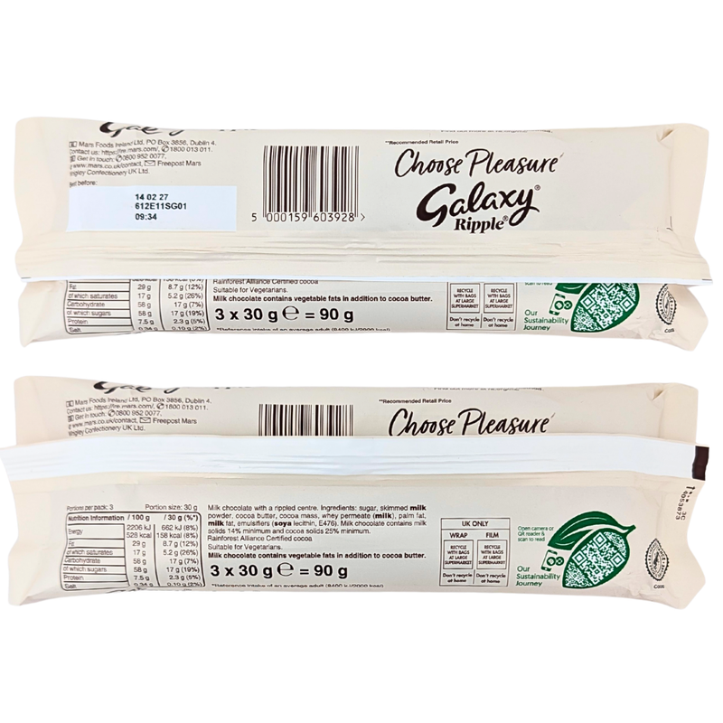 Galaxy Ripple 3 Bars (UK) - 90g