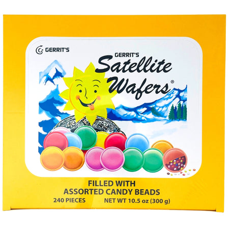 Gerrit's Satellite Wafers Candy - 240 CT-Old fashioned candy-wafer candy-Bulk candy