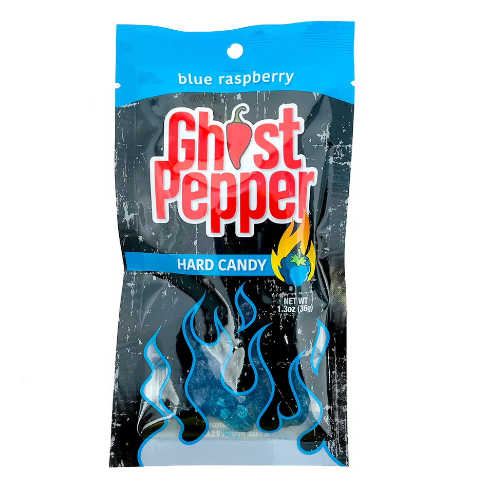 Ghost Pepper Blue Raspberry Hard Candy - 36 g