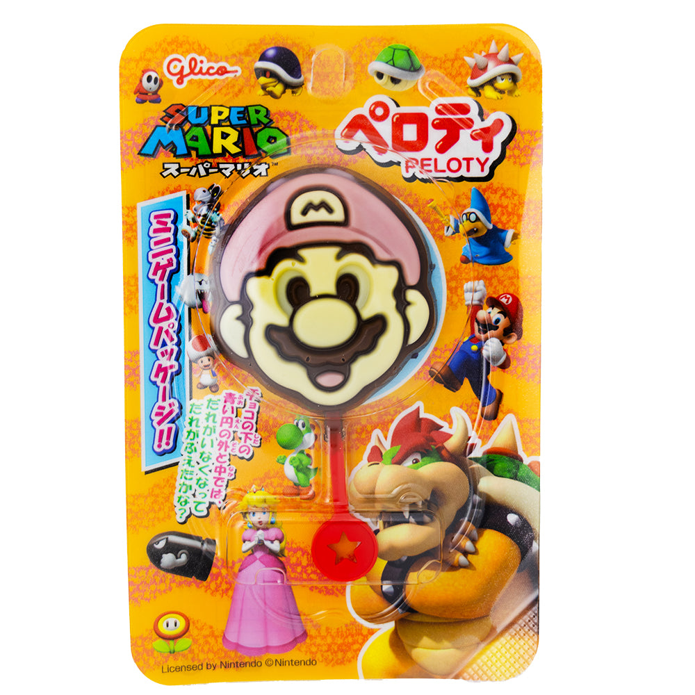 Glico Super Mario Chocolate Lollipops (Japan) - 20g | Candy Glico Super Mario Chocolate Lollipops (Japan) - 20g | Candy
