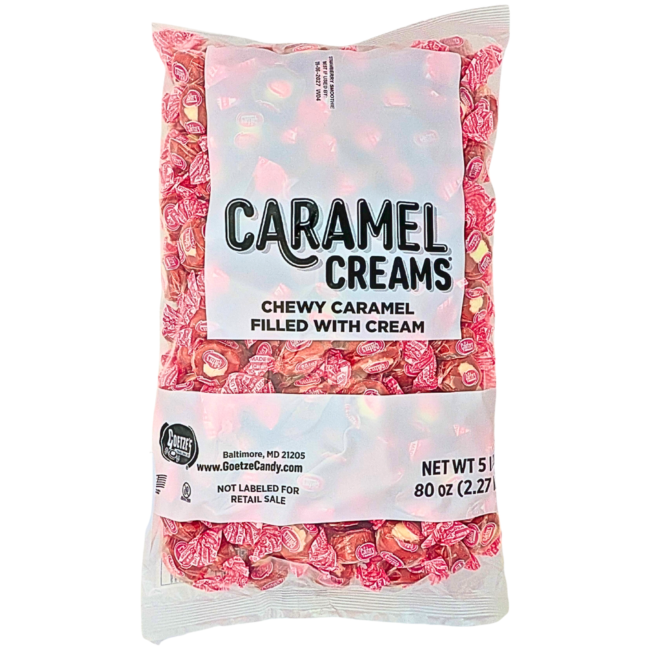 Goetze's Strawberry Smoothie Caramel Creams Bulk - 5lb