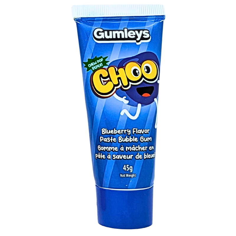 Gumleys Choo Blueberry Paste Bubble Gum - 45g