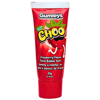 Gumleys Choo Strawberry Paste Bubble Gum - 45g