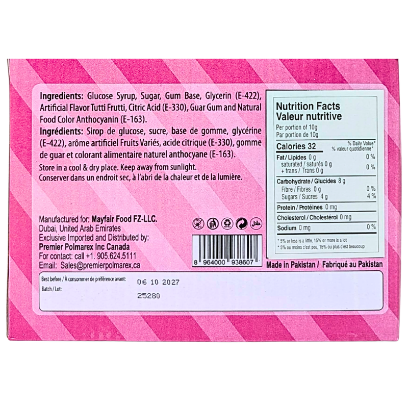 Gumleys Choo Tutti Frutti Paste Bubble Gum - 45g