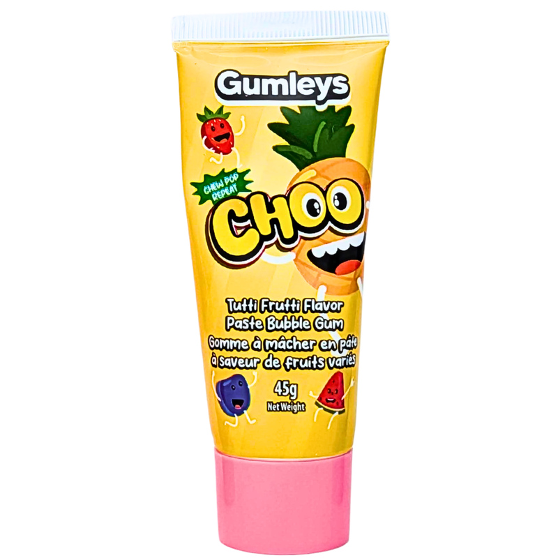 Gumleys Choo Tutti Frutti Paste Bubble Gum - 45g
