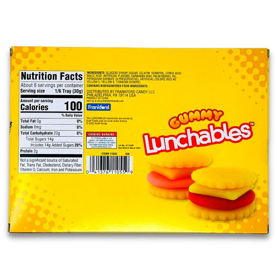 Lunchables Cracker Stackers - 6.2oz Nutrition Facts Ingredients