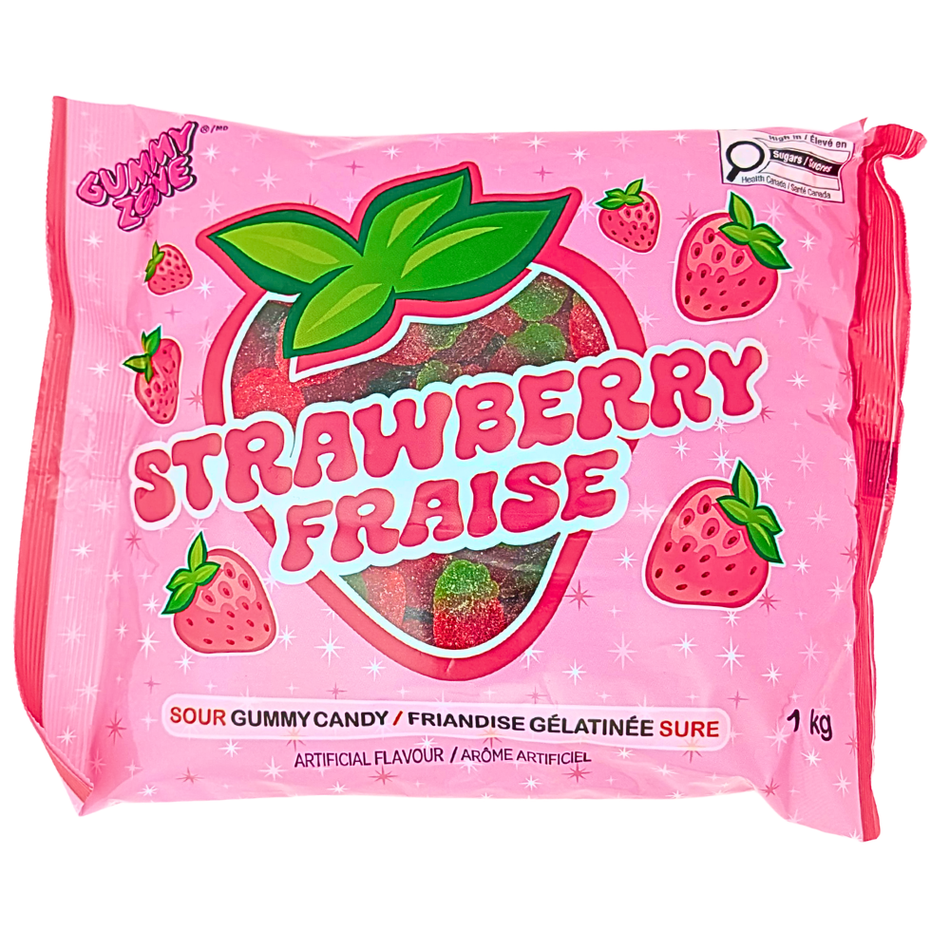 Gummy Zone Sour Strawberry - 1kg
