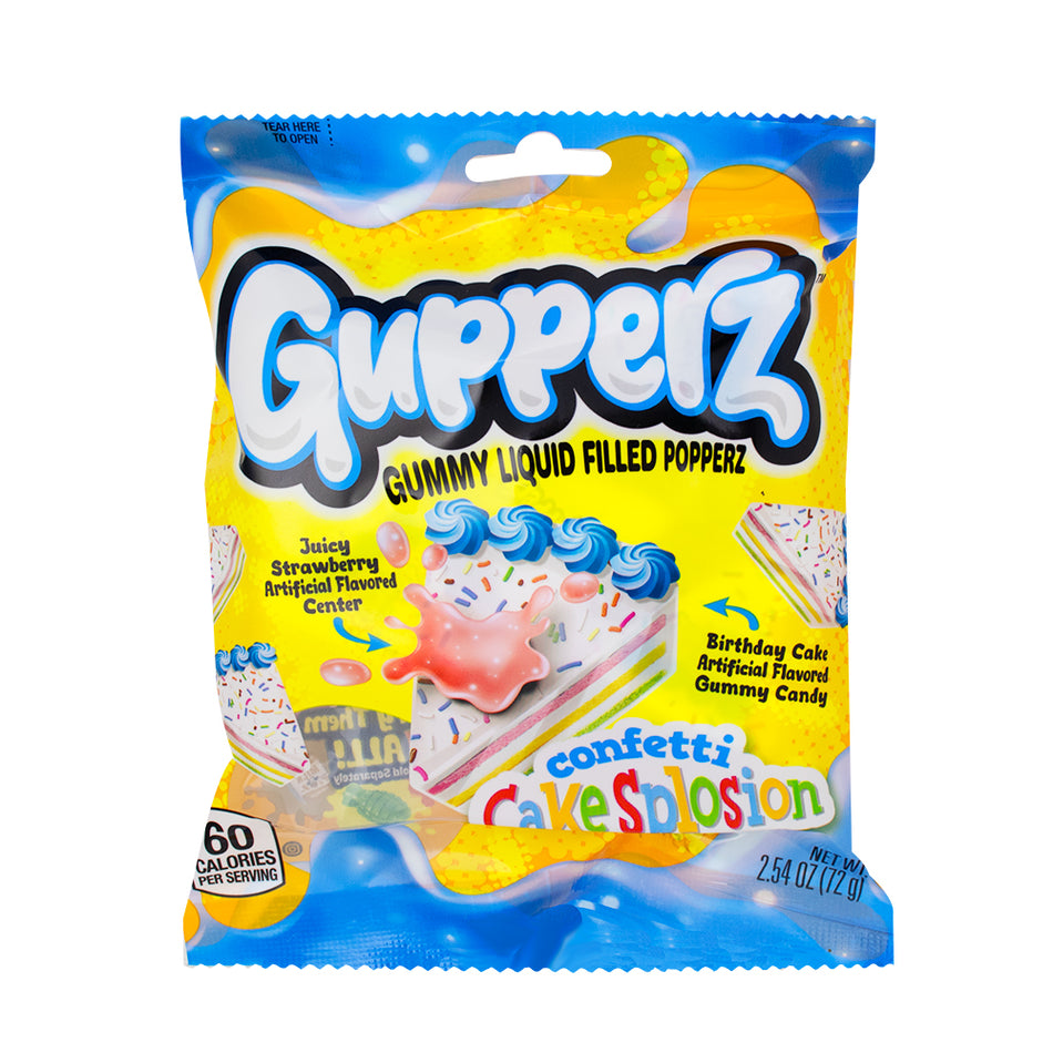 Gupperz Confetti CakeSplosion Gummies - 2.54oz