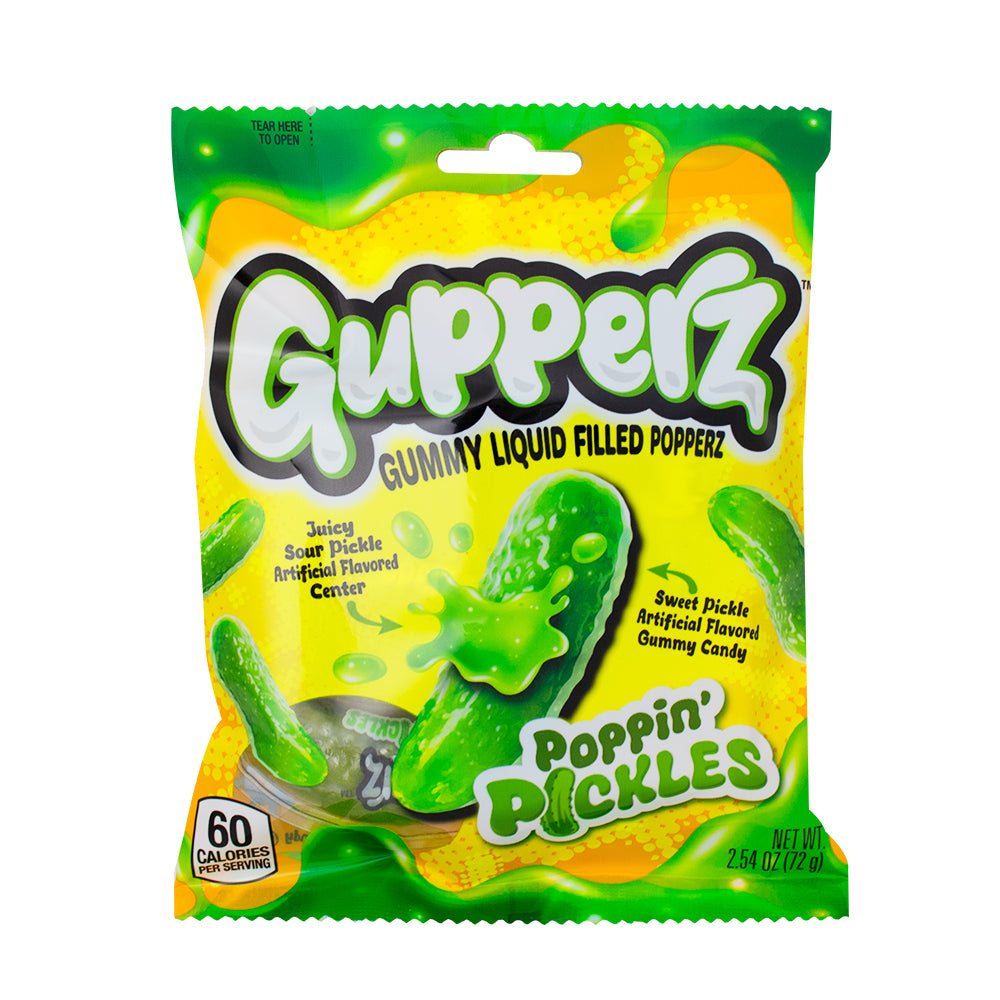 Gupperz Poppin' Pickles Gummies- 2.54oz