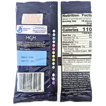 Gushers Wednesday Addams - 4.25oz