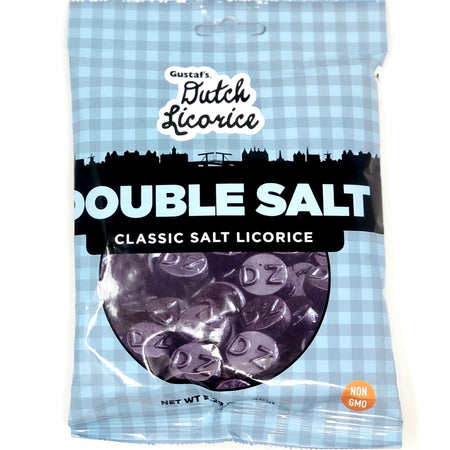 Gustaf's Double Salt Licorice - 5.29oz-gustaf's licorice-black licorice-Licorice candy