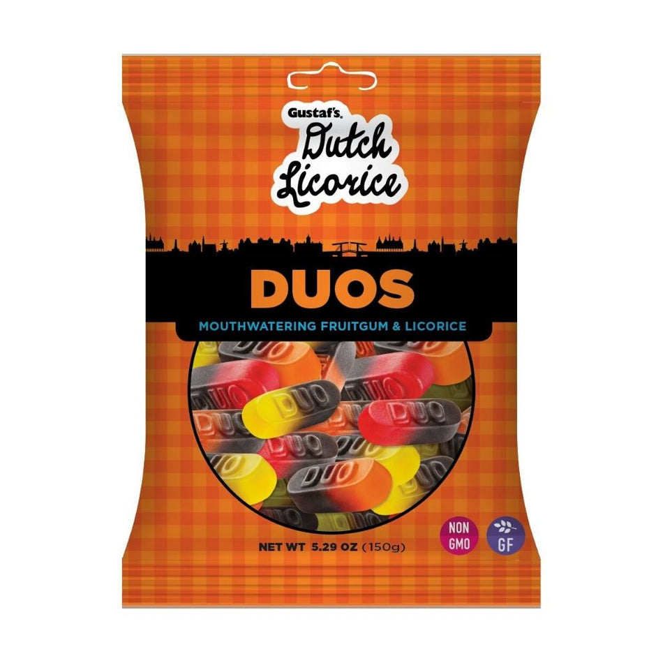 Gustaf's Dutch Licorice Duos Candy - Gummy Candy - Licorice Candy