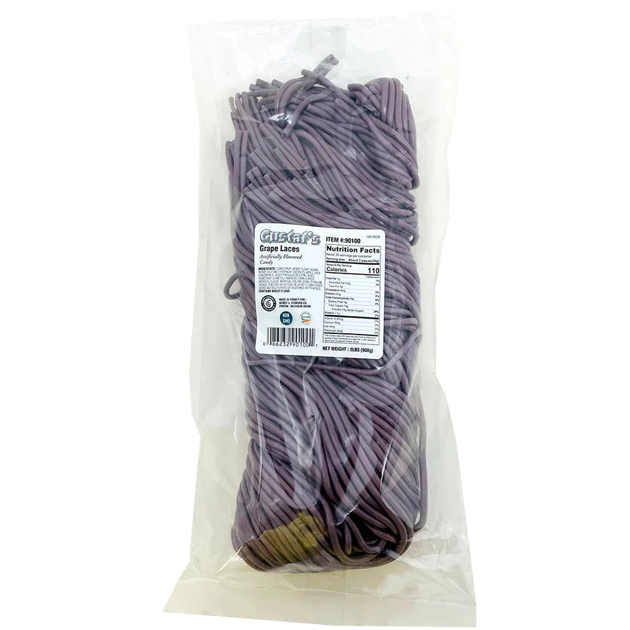 Gustaf's Grape Licorice Laces Candy Funhouse Candy Funhouse US