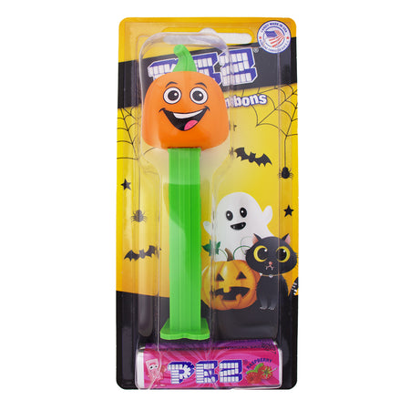 Pez Halloween Pumpkin Smiling-PEZ-Halloween candy-Raspberry candy