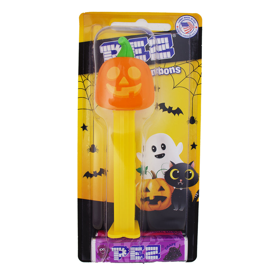 Pez Halloween Pumpkin Jack-O-Lantern-Candy Grapes-PEZ-Halloween Candy