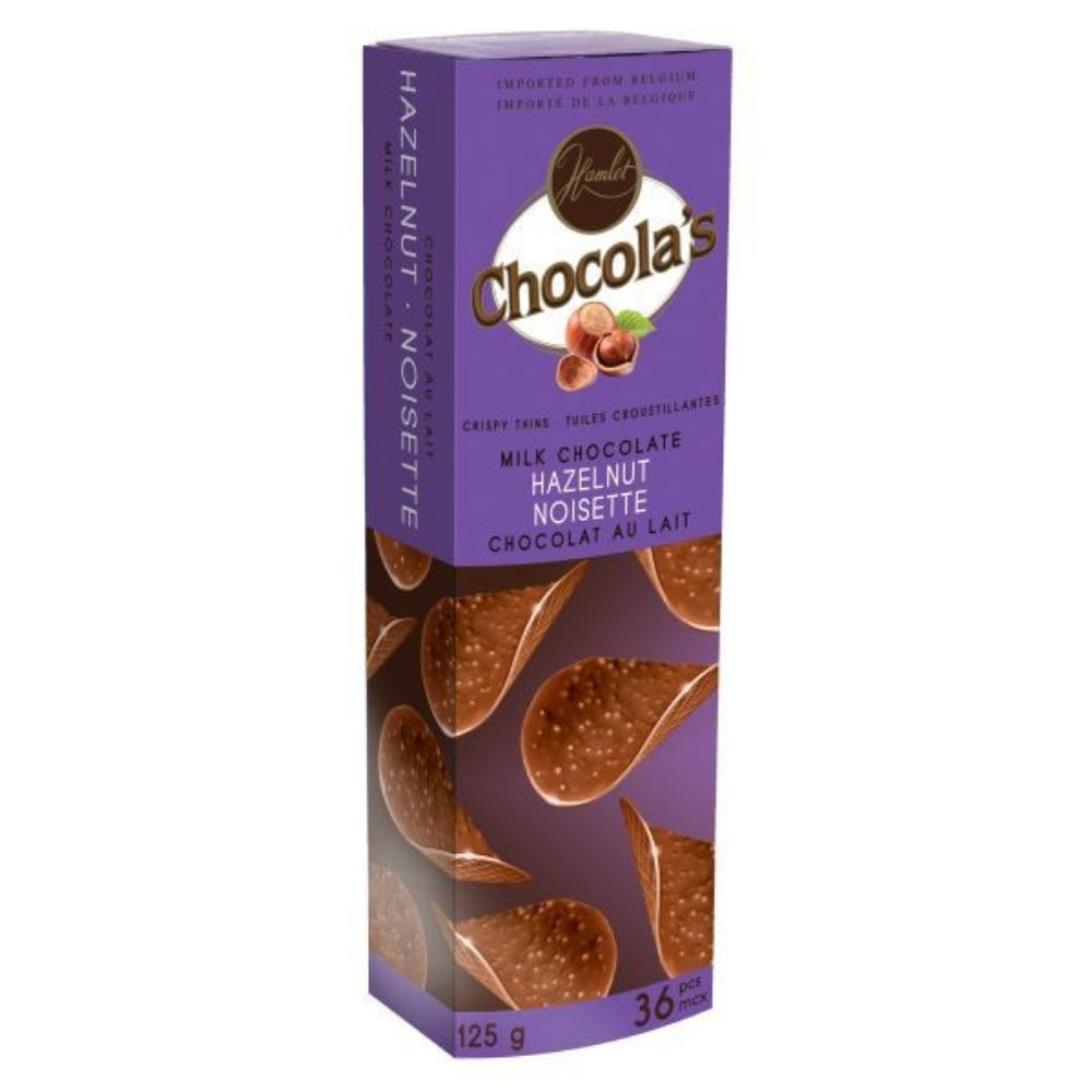 Hamlet Chocola's Crispy Thins Hazelnut - 125g - Belgium chocolate