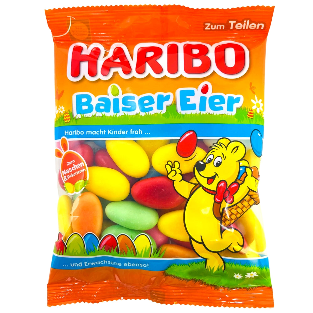 Haribo Meringue Eggs - 175g, Haribo, haribo gummy, haribo gummies, soft gummy, chewy gummies, chewy gummy, german candy, german haribo, haribo candy, haribo marshmallow