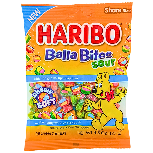 Haribo Balla Bites Sour - 4.5oz | Candy Funhouse US