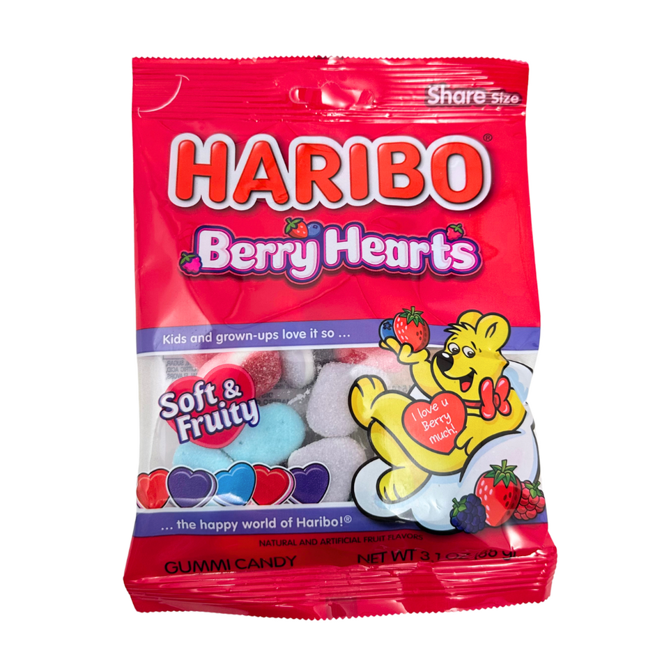 Haribo Berry Hearts - 3.1oz