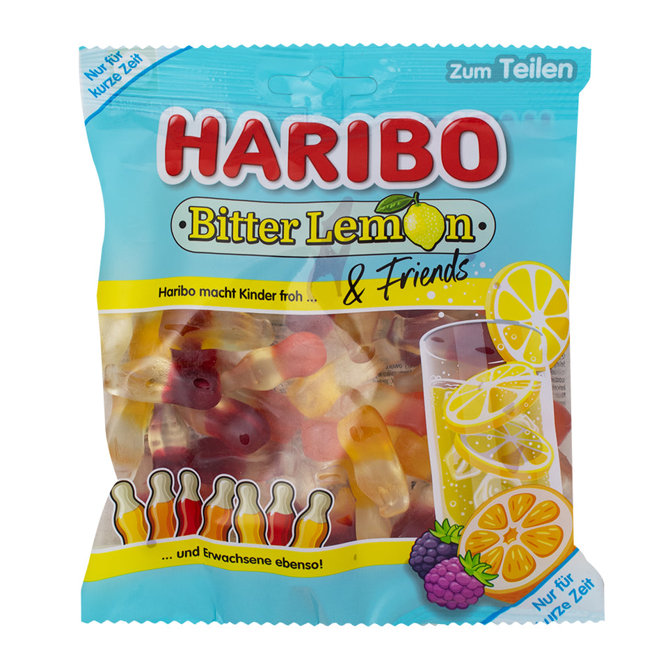 Haribo Bitter Lemon & Friends Gummies (Germany) - 160g - Haribo Gummies from Germany