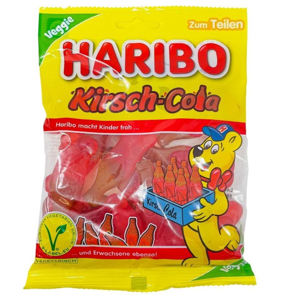 Haribo Cherry Cola - 200g, Haribo Cherry Cola Gummies, fizzy gummies, fruity candy, cherry cola flavor, whimsical treat, candy magic, sweet delights