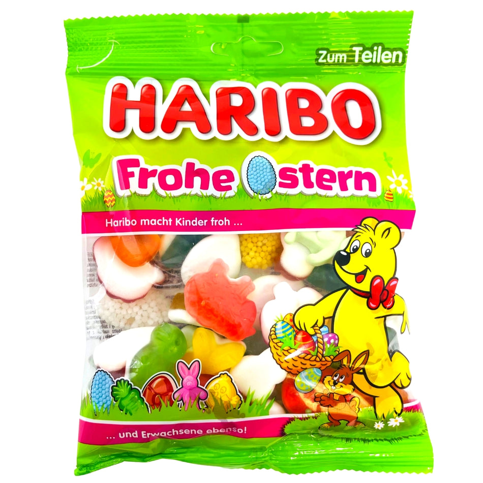 Haribo Happy Easter - 200g, Haribo, haribo gummy, haribo gummies, soft gummy, chewy gummies, chewy gummy, german candy, german haribo, cherry gummies, cherry gummy, haribo easter, easter gummy, easter gummies