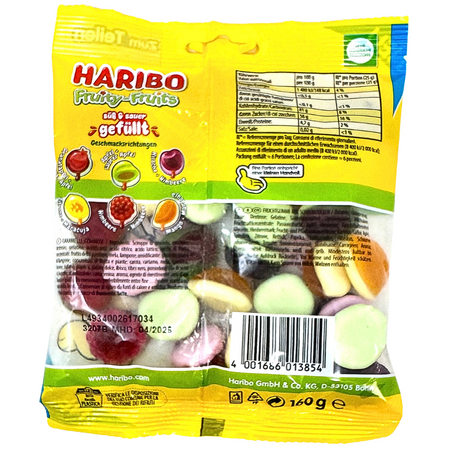 Haribo Fruity-Fruit Gummy Candy - 160g