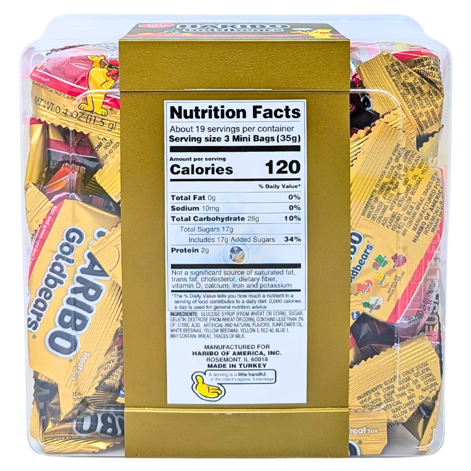 Haribo Gold Bears Tub 54ct - 648g