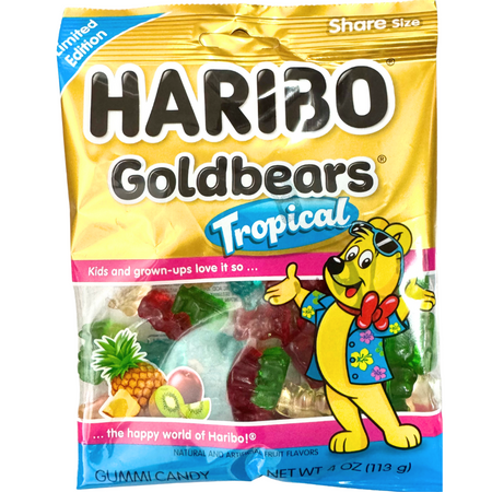 Haribo Goldbears Tropical - 4oz