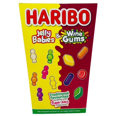 Haribo Jelly Babies and Wine Gums Box (UK) - 800g