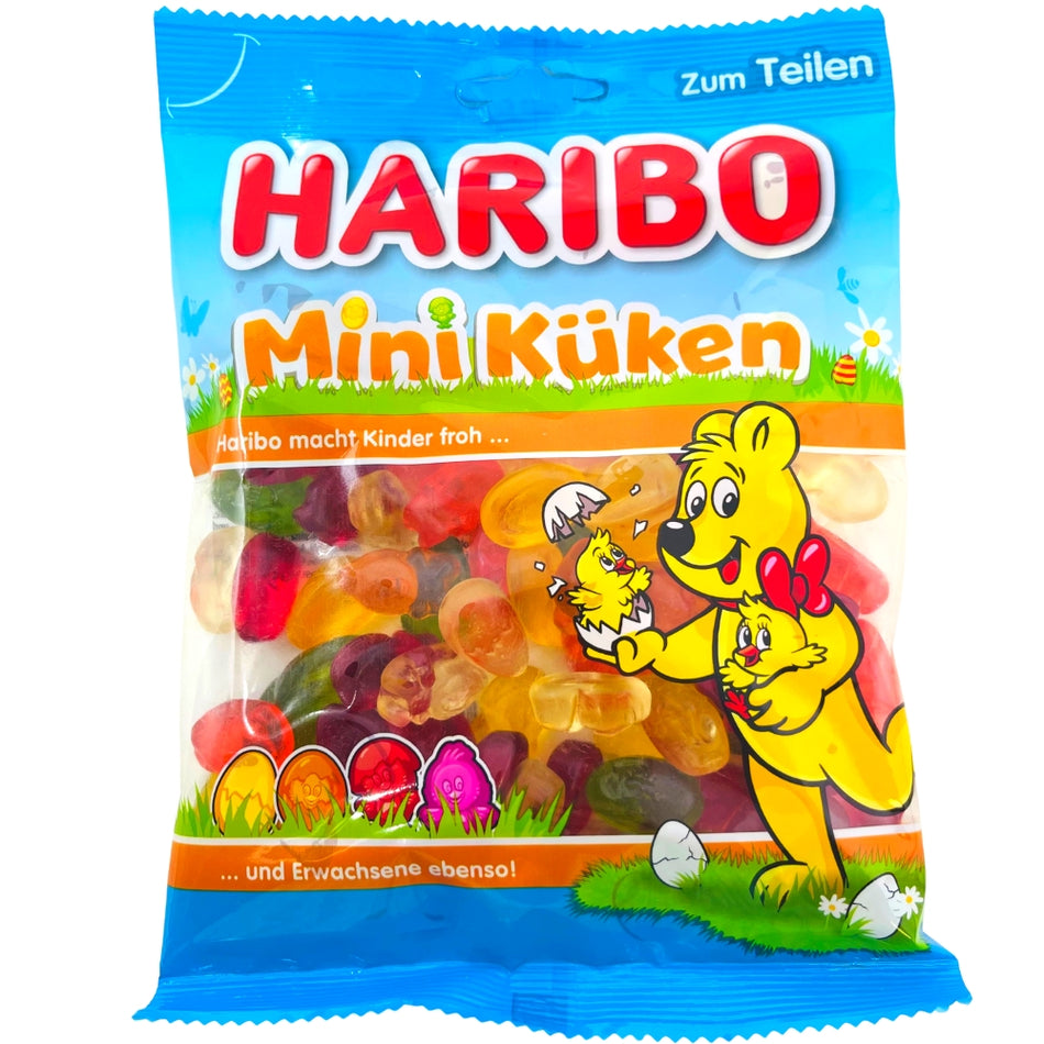 Haribo Mini-Chicks - 200g, Haribo, haribo gummy, haribo gummies, soft gummy, chewy gummies, chewy gummy, german candy, german haribo, haribo easter, easter gummy, easter gummies